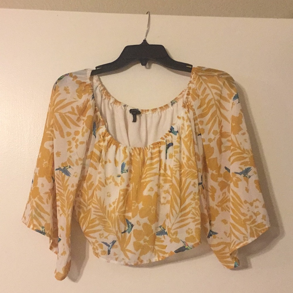 Off the shoulder crop top